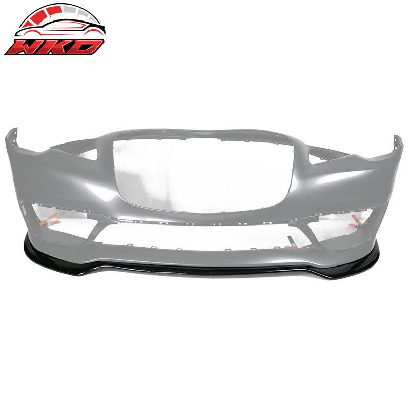 Fits 15-23 Chrysler 300 Front Bumper Lip Spoiler PP Chin Splitter Gloss Black