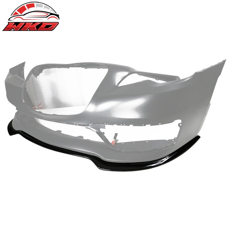 Fits 15-23 Chrysler 300 Front Bumper Lip Spoiler PP Chin Splitter Gloss Black