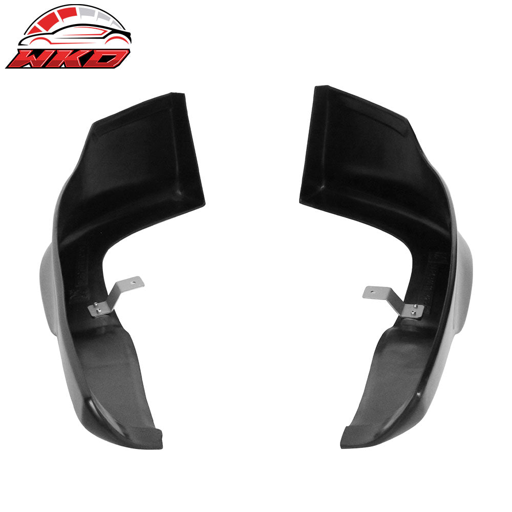 Fits 11-14 Chrysler 300 IKON Style 2PCS Front Bumper Lip Spoiler Splitters PU