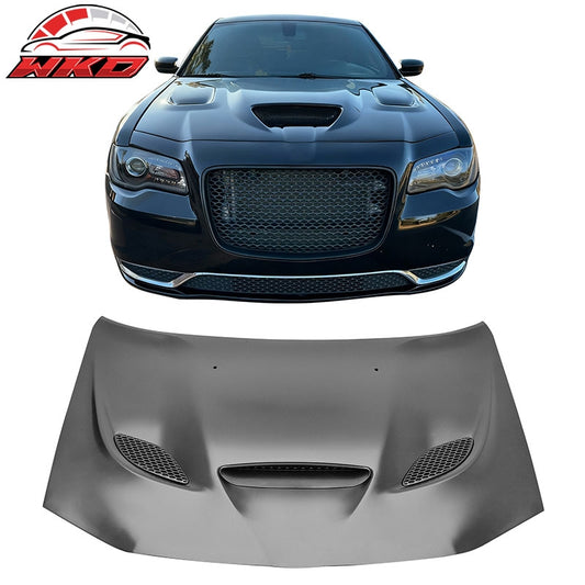 Wholesale For 11-23 Chrysler 300 SRT Hellcat Style Cowl Vented Extractor Front Bumper Hood - Wikond Auto