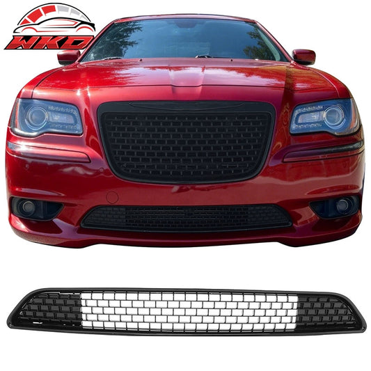 Wholesale 11-14 Chrysler 300 SRT8 Bumper Lower Grille Gloss Black ABS - SRT8 Style - Wikond Auto