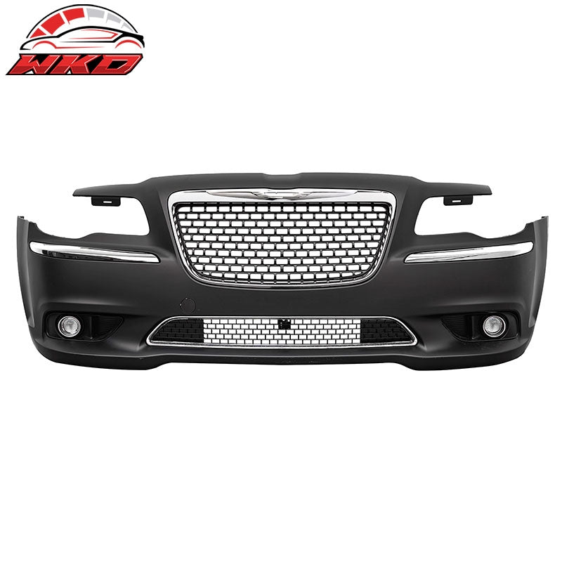 Wholesale 11-14 Chrysler 300 SRT8 Style Front Bumper w/ Chrome& Gloss Black Grille - Wikond Auto