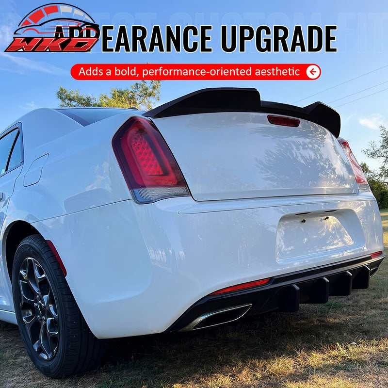 Wholesale 11-23 Chrysler 300 Sedan Trunk Spoiler Gloss Black M Style Rear Wing ABS - Wikond Auto