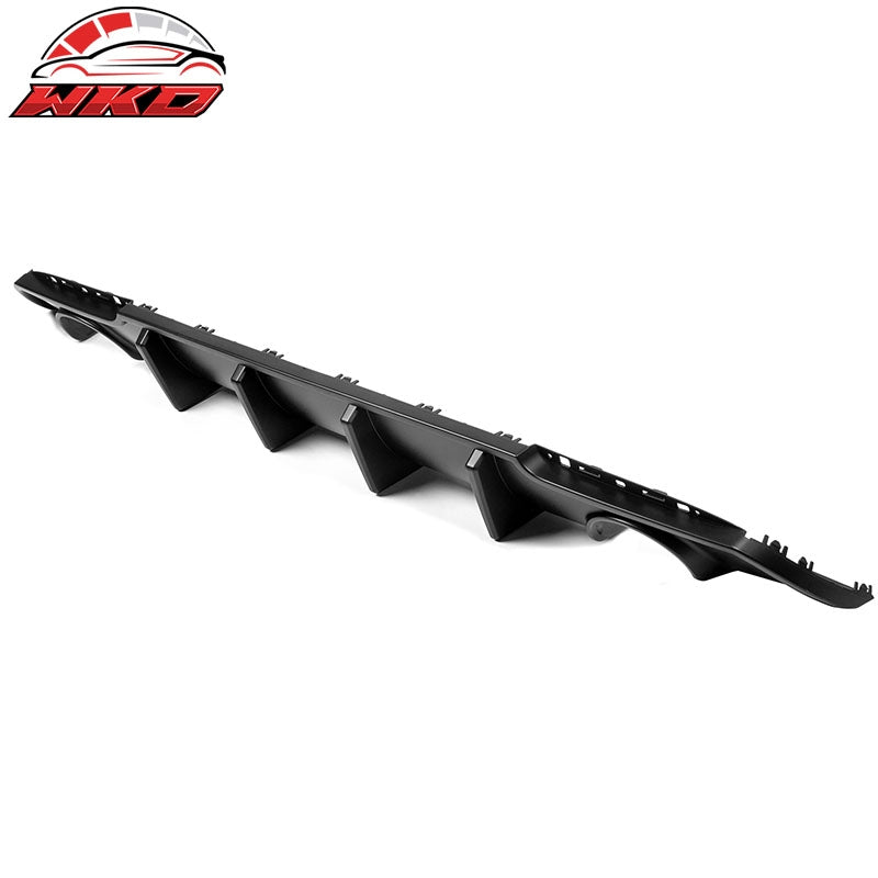 Fits 15-23 Chrysler 300 Shark Fin Style Rear Bumper Lip Diffuser PP Matte Black