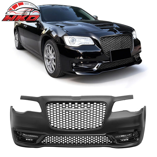 Wholesale For 15-23 Chrysler 300 Sport Style Front Bumper Cover w/ Fog Lights Matte Grille - Wikond Auto
