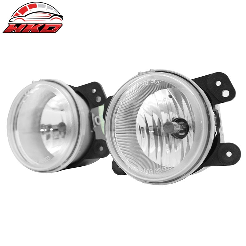 Fits 05-10 Chrysler 300 Touring PT Cruiser Fog Lights Lamps Clear Lens W/Wiring