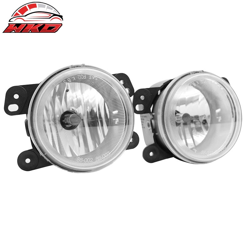 Fits 05-10 Chrysler 300 Touring PT Cruiser Fog Lights Lamps Clear Lens W/Wiring