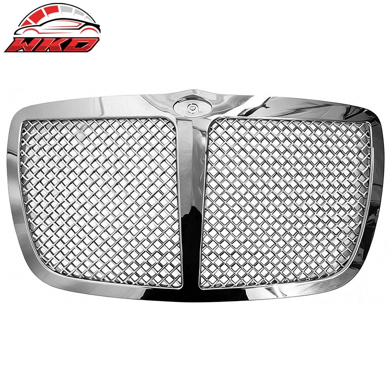 Wholesale 05-10 Chrysler 300C Chrome Front Bumper Upper Grille ABS Grill - Mesh Style