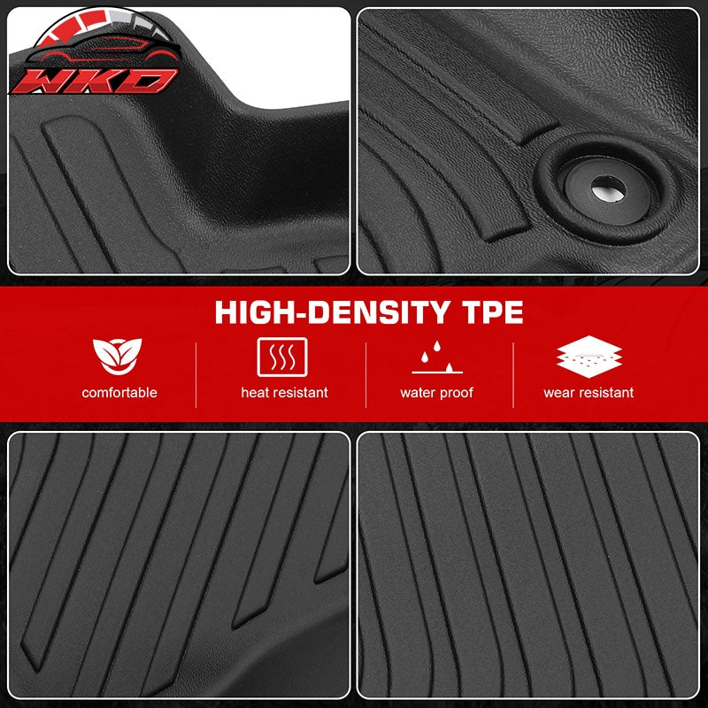 Fits 17-24 Chrysler Pacifica & Touring 25-27?Select TPE 3D Floor Mats Carpets
