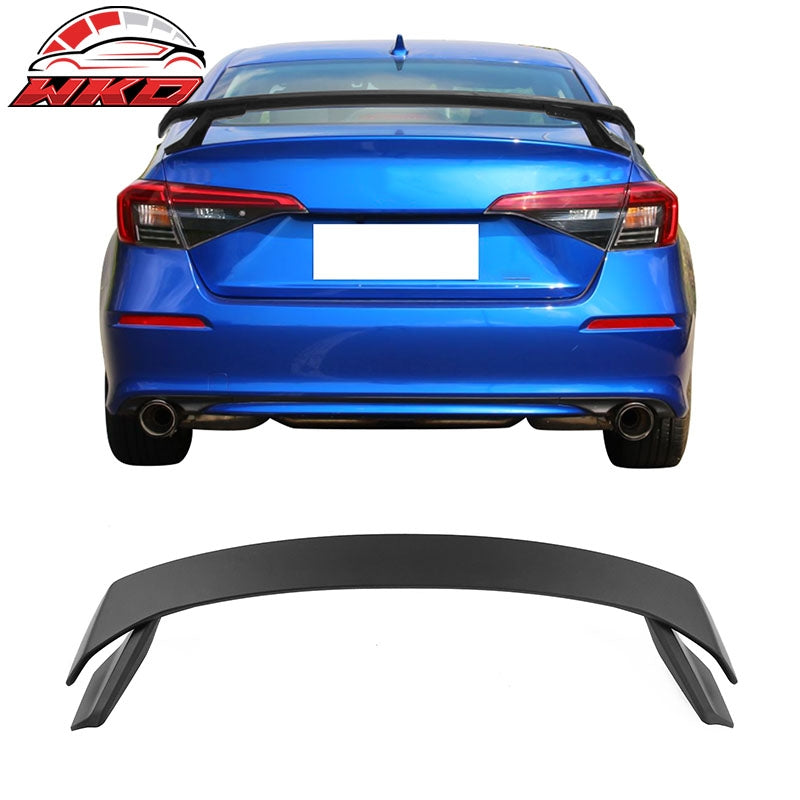 Wholesale 22-26 Honda Civic 11th 4D Trunk Spoiler HPD Style Rear Wing Matte Black Lip