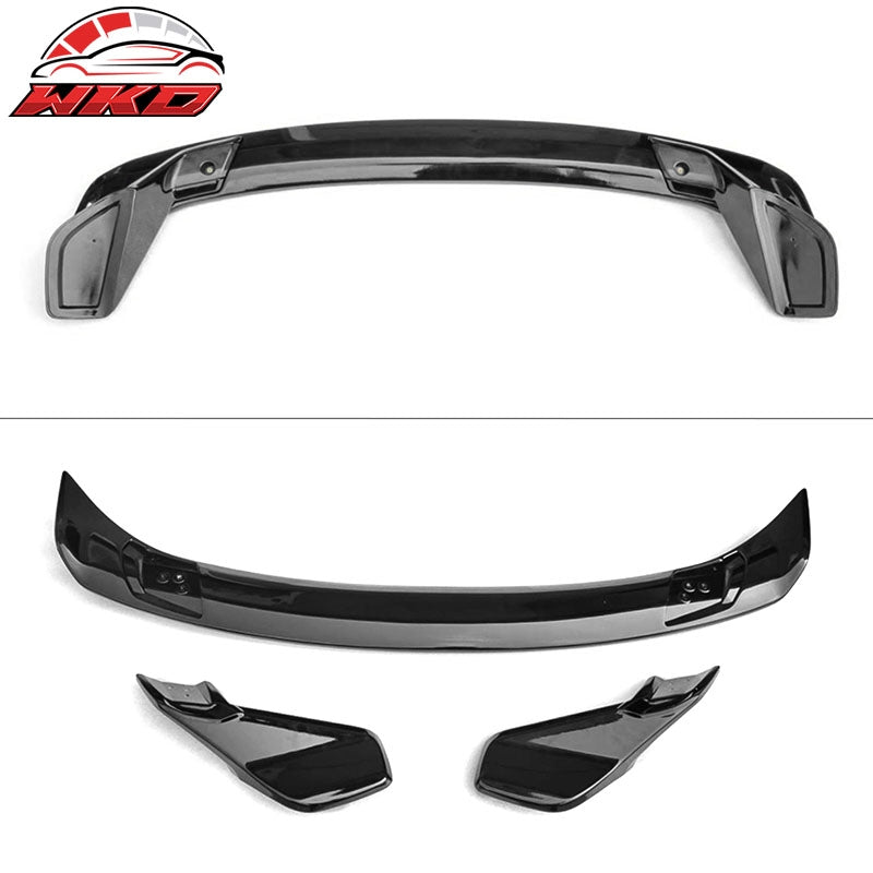 Fits 22-26 Honda Civic 11th 4D Trunk Spoiler HPD Style Rear Wing Gloss Black Lip