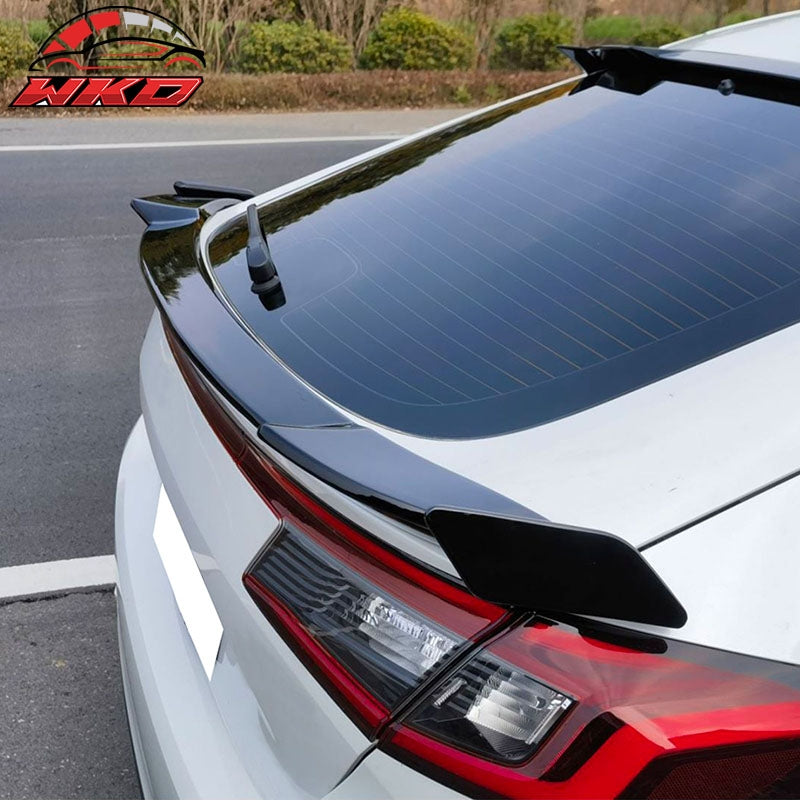 Fits 22-26 Honda Civic 11th Gen Hatchback IKON Trunk Spoiler ABS Gloss Black
