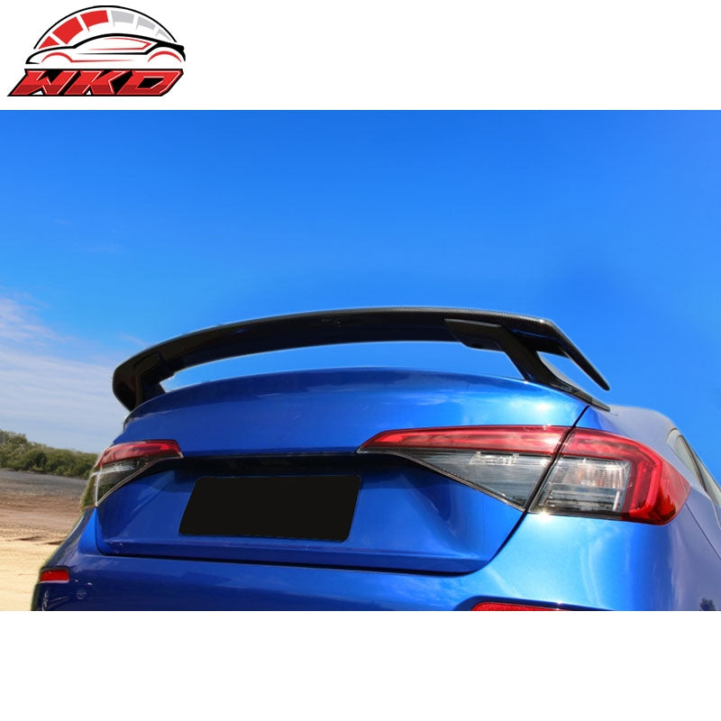 Fits 22-26 Honda Civic 11th Trunk Spoiler HPD Style Rear Wing Carbon Fiber Print