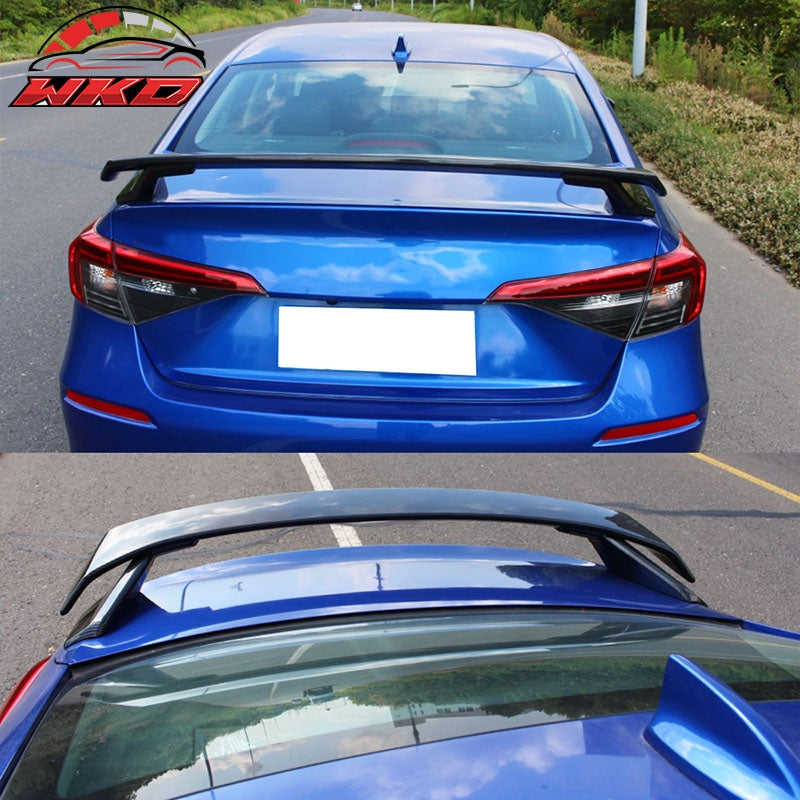 Fits 22-26 Honda Civic 11th Trunk Spoiler HPD Style Rear Wing Carbon Fiber Print