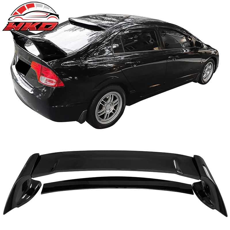 Wholesale 06-11 Honda Civic 4DR Sedan Mugen Style Trunk Spoiler Wing Gloss Black ABS