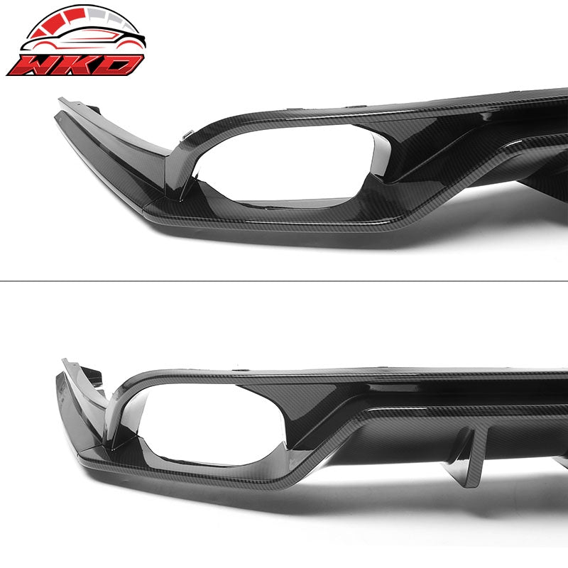 Wholesale 22-26 Civic EX/Touring/Si Carbon Fiber Print Rear Bumper Lip W/Exhaust Tips - Wikond Auto