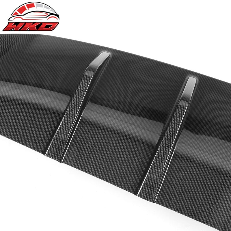 Wholesale 22-26 Civic EX/Touring/Si Carbon Fiber Print Rear Bumper Lip W/Exhaust Tips - Wikond Auto