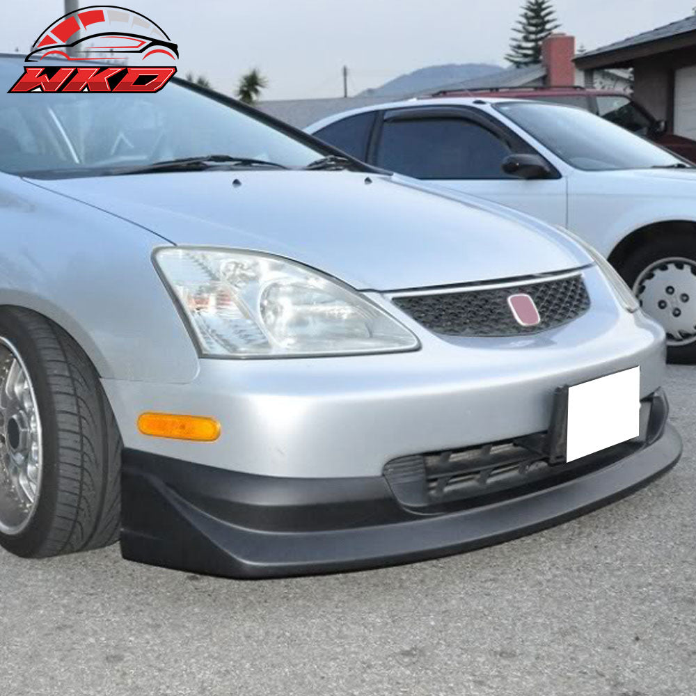 Fits 03-05 Honda Civic 3Dr Hatchback HB AW Style Front Bumper Lip - PU