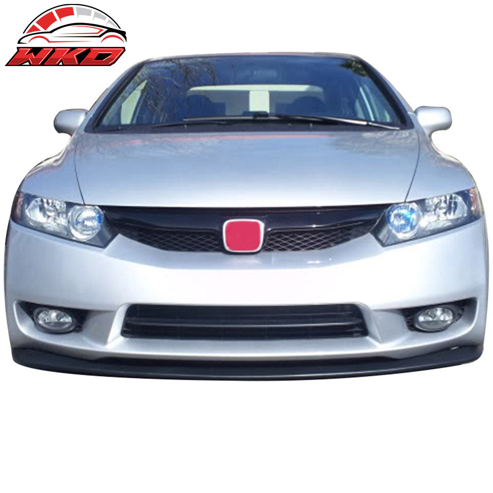 Fits 06-08 Honda Civic 4Dr STI Style Front Bumper Lip Chin Spoiler - PU