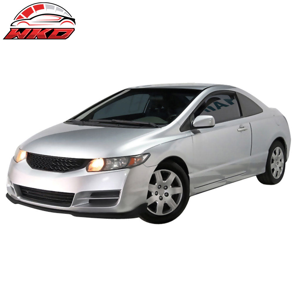 Fits 09-11 Honda Civic 2Dr Coupe CS Style Front Bumper Lip Spoiler - PU