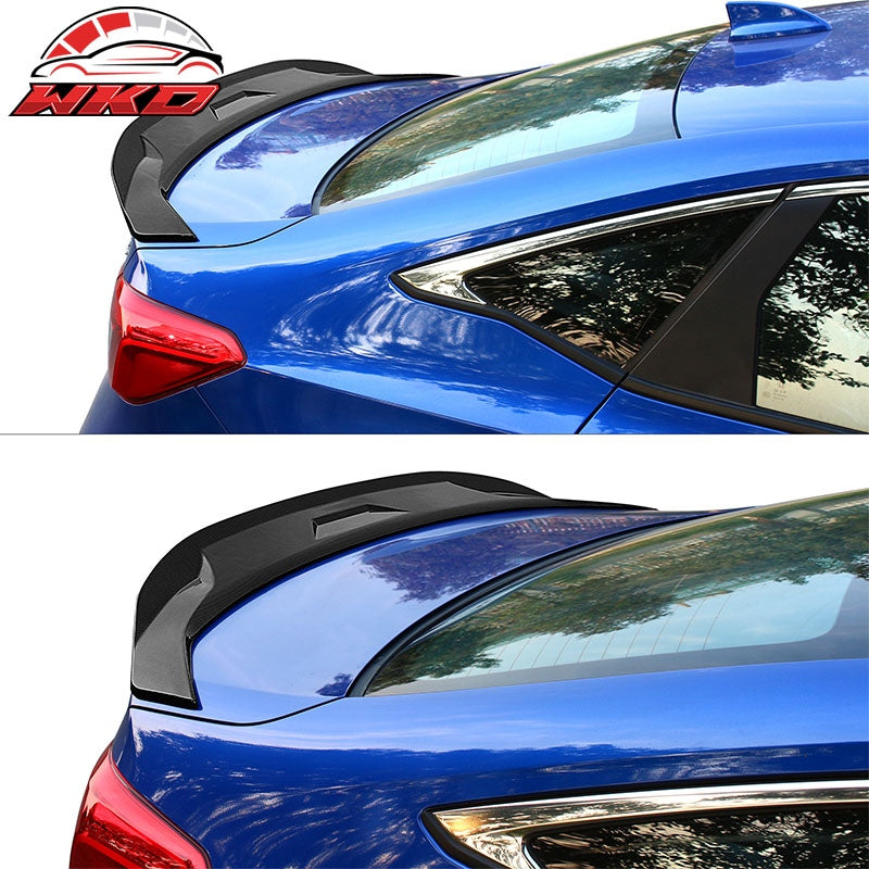 Fits 22-26 Honda Civic Sedan JDM Style Trunk Spoiler Wing Carbon Fiber Print ABS