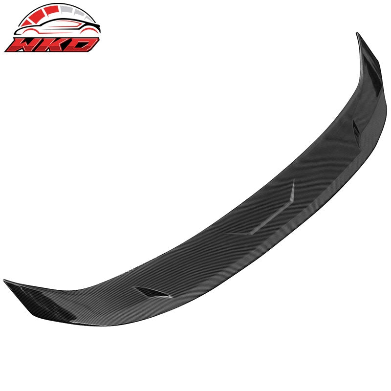 Fits 22-26 Honda Civic Sedan JDM Style Trunk Spoiler Wing Carbon Fiber Print ABS