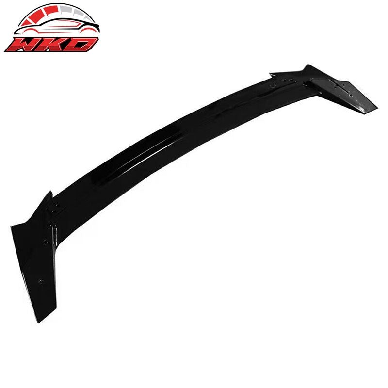 Fits 16-21 Honda Civic Sedan Long LED Rear Trunk Spoiler Wing Gloss Black ABS