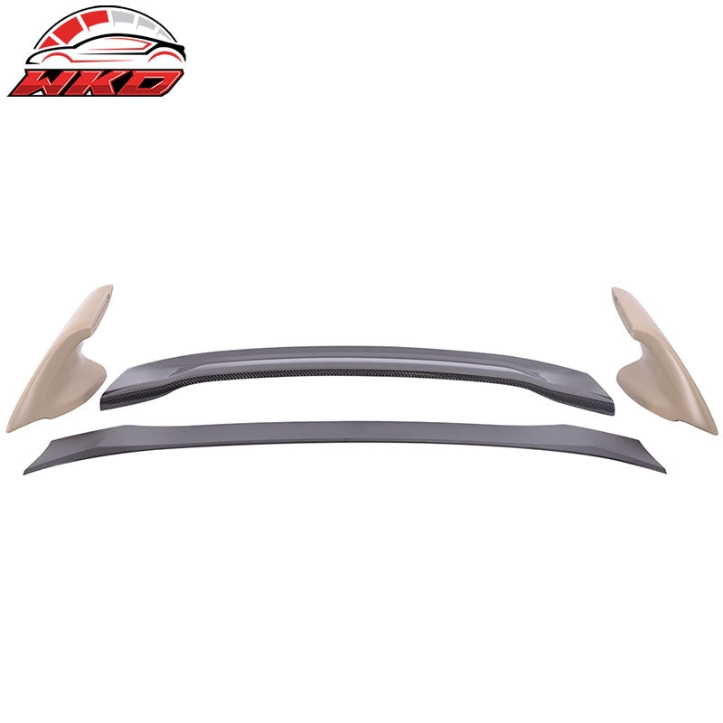 Fits 12-15 Honda Civic Sedan Mugen Style Rear Trunk Spoiler Carbon Fiber CF 4PCS