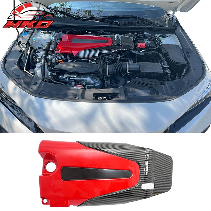 Wholesale 22-26 Civic Type R Style 1.5L Engine Valve Cover Carbon Fiber Print & Red