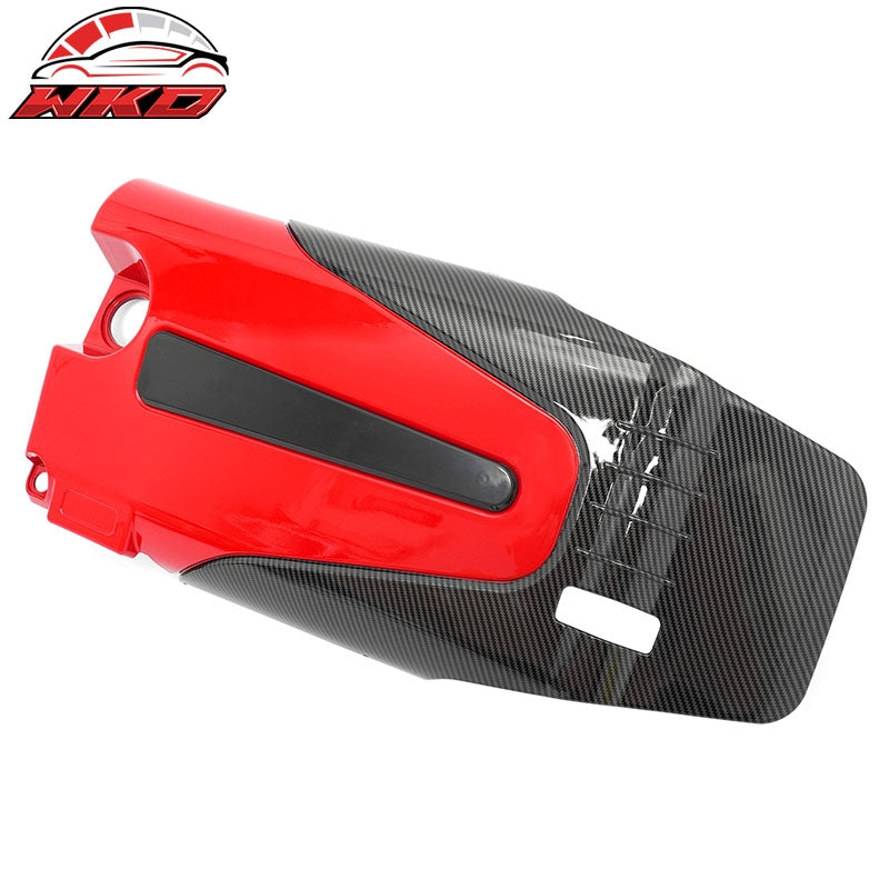 Fits 22-26 Civic Type R Style 1.5L Engine Valve Cover Carbon Fiber Print & Red
