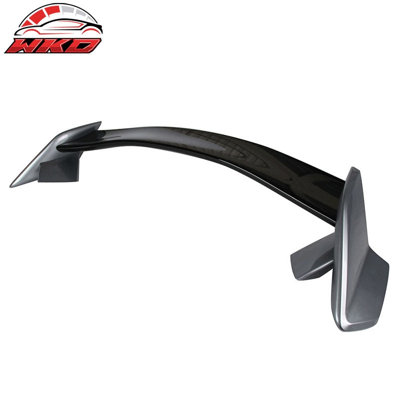 Fits 16-21 Honda Civic Type R TR Rear Trunk Spoiler Painted Gloss Black & Silver