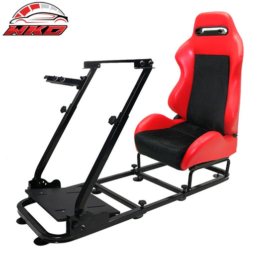 Wholesale PVC Red Leather Black Cockpit Racing Simulator G27 G29 G920 T300 Bracket - Wikond Auto