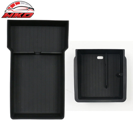 Wholesale 24-25 Tesla Model 3/Y TPE Lower Upper Center Armrest Organizer Storage Box