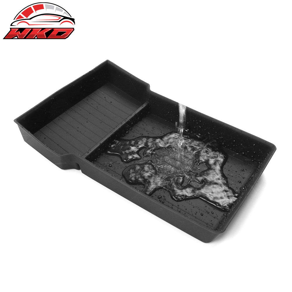 Fits 24-25 Tesla Model 3/Y TPE Lower Upper Center Armrest Organizer Storage Box