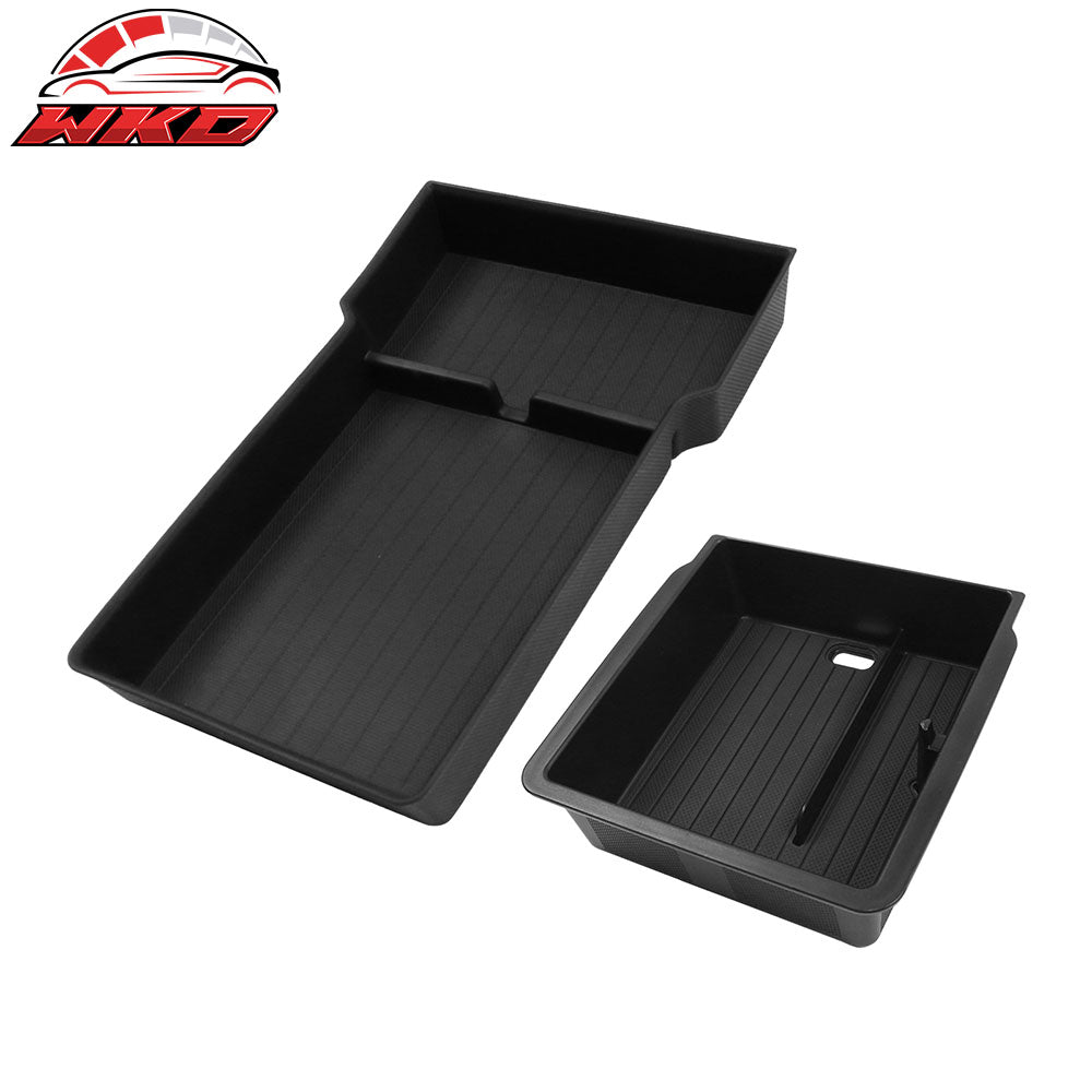 Fits 24-25 Tesla Model 3/Y Lower Upper Center Armrest + Console Storage Box 6PCS