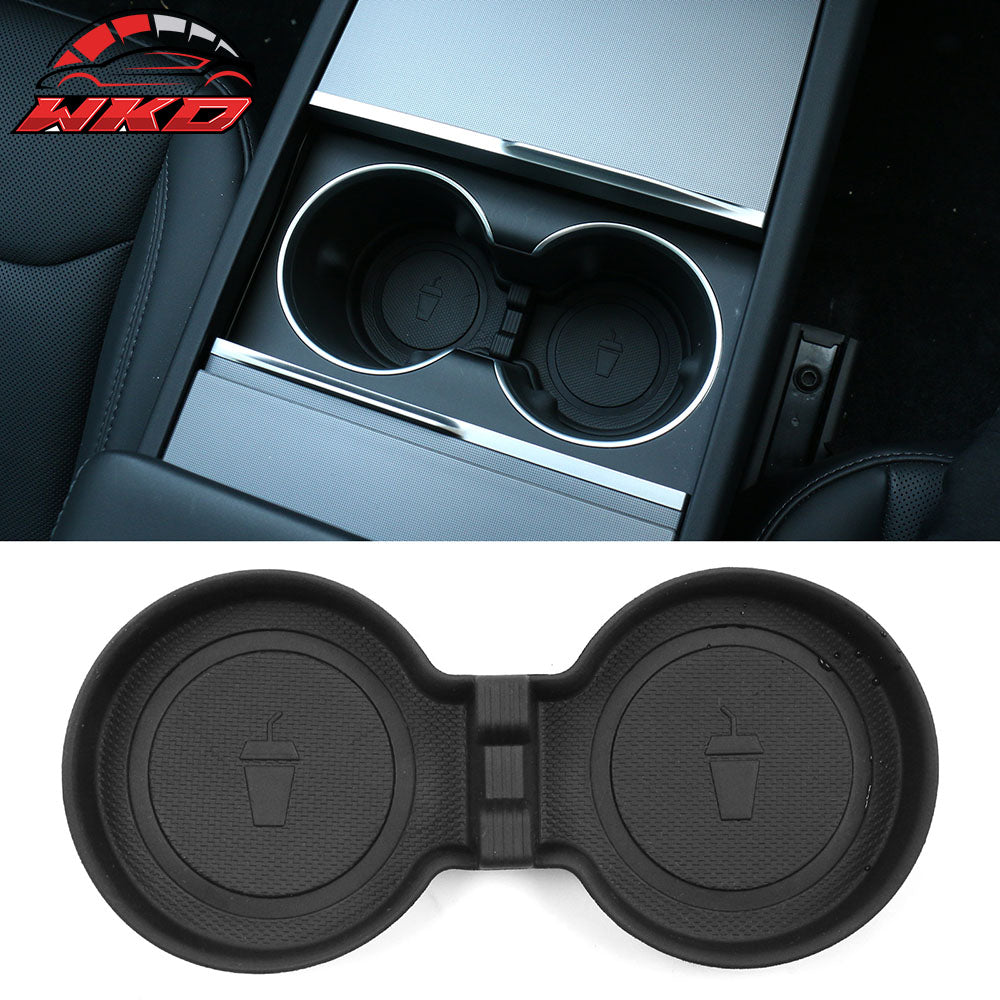 Fits 24-25 Tesla Model 3 Highland/Y Center Console Water Cup Cushion Holder Pad