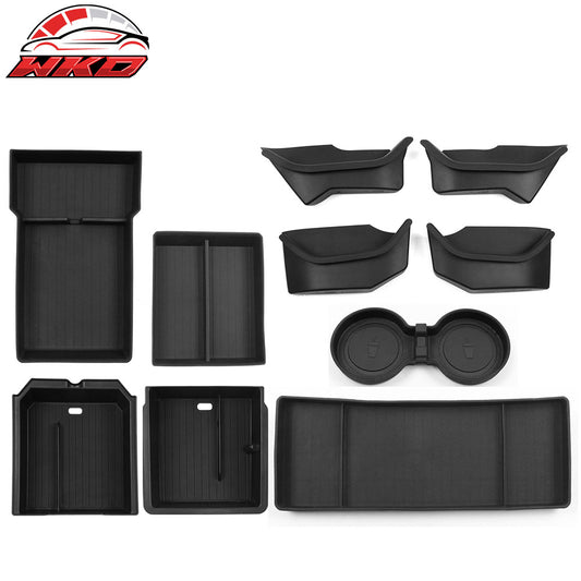 2024-25 Tesla Model 3 Door Side+Center Armrest+Console Box+Cup Holder Insert | Wholesale