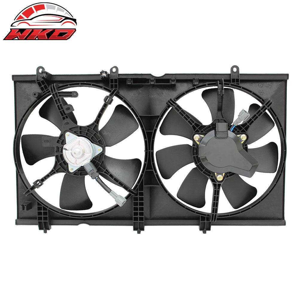Fits 2002-2007 Mitsubishi Lancer 2.0L Engine A/C Condenser Dual Cooling Fan
