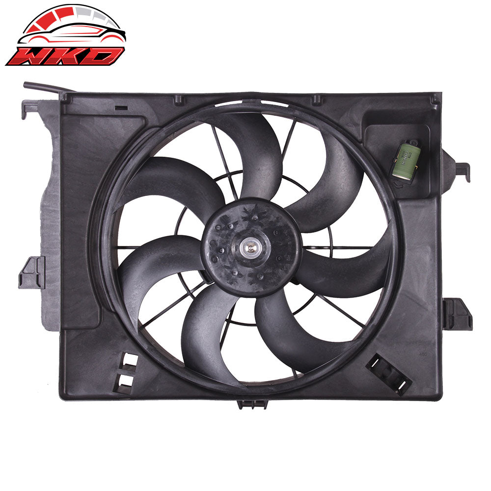 Wholesale 12-17 Hyundai Accent& Veloster& Kia Rio 1.6L Radiator Cooling Fan Assembly