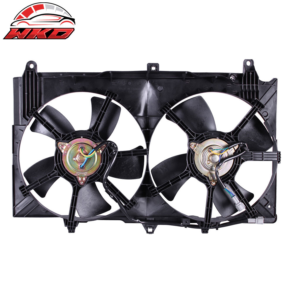 Fits 03-07 Infiniti G35 Coupe Sedan 3.5L Radiator Dual Cooling Fan Assembly Kit