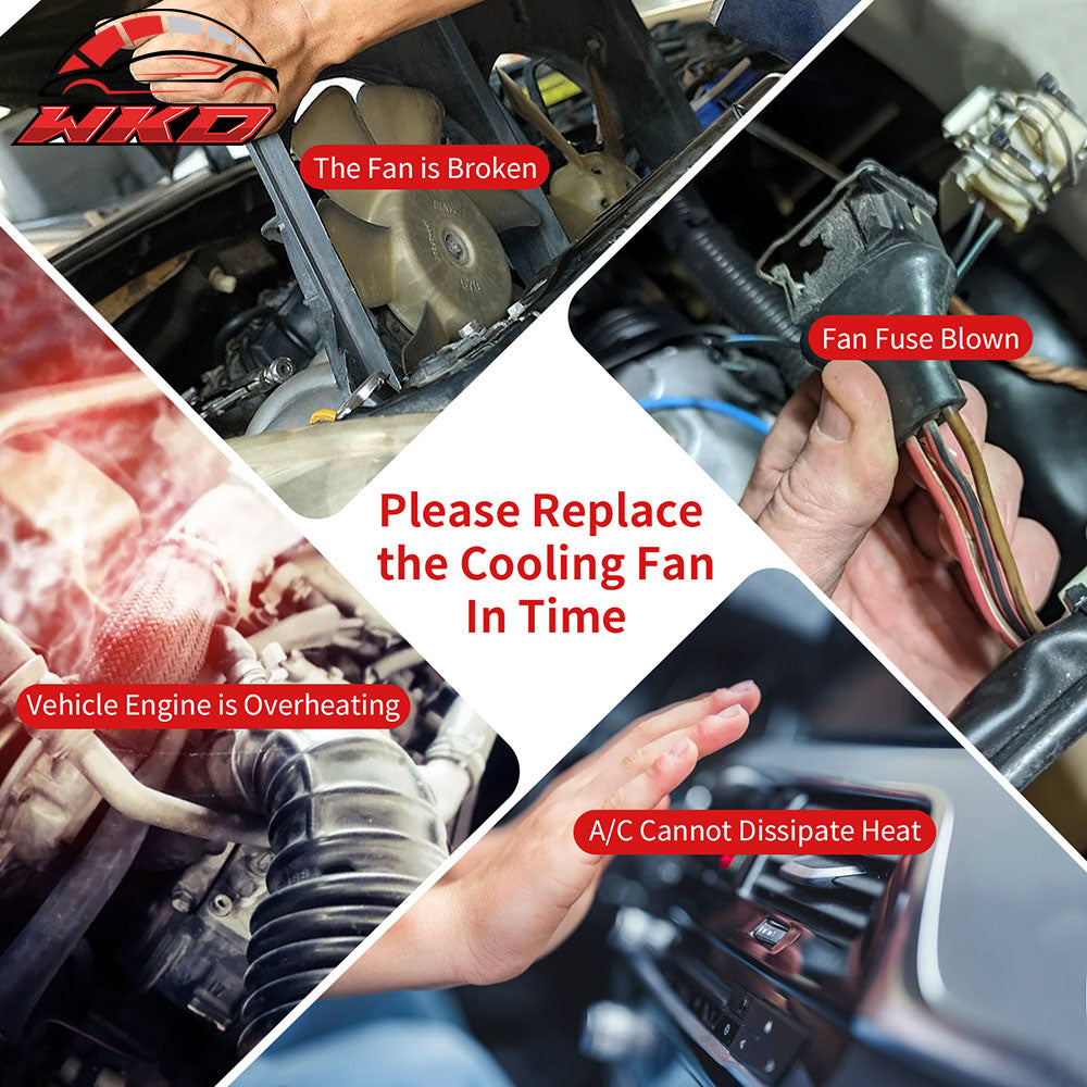 Fits 2010 Kia Forte 4Dr 2011-2013 Forte Hatchback Electric Radiator Cooling Fan