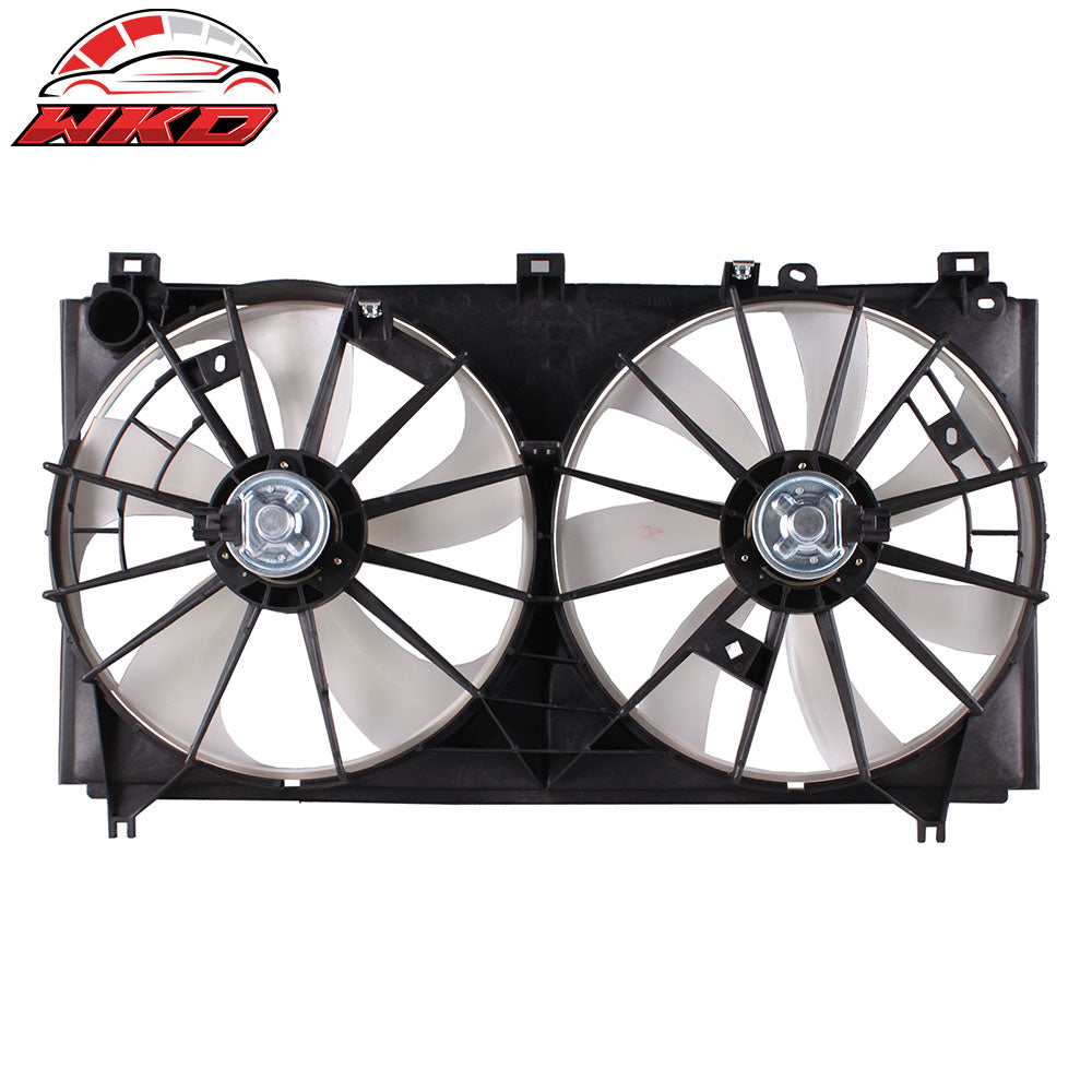 Fits 06-12 Lexcus IS250 10-12 IS250C 2.5L OE Style Dual Radiator Cooling Fan Kit