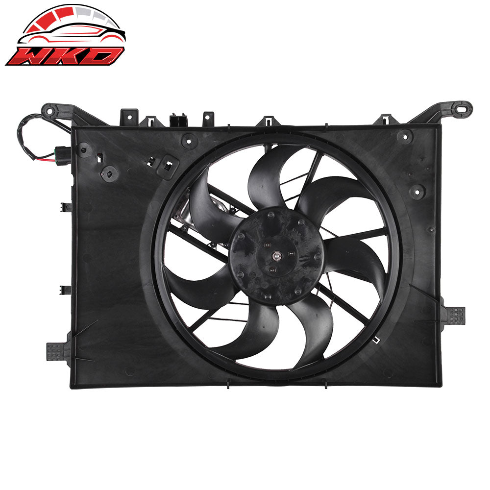 Fits 00-03 Volvo S80 2.8L/2.9L 03 XC70 2.5L Cooling Fan Single Radiator Assembly