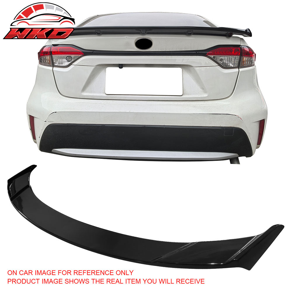 Fits 20-25 Toyota Corolla Sedan Apex Style Rear Trunk Spoiler Wing Gloss Black
