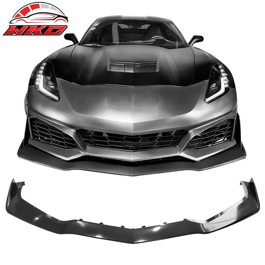 Wholesale For 14-19 Chevrolet Corvette C7 ZR1 Style Unpainted Front Bumper Lip Spoiler ABS