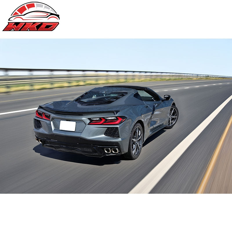 Fits 20-26 Corvette C8 2022 New Z51 Low Profile Style Trunk Spoiler Gloss Black
