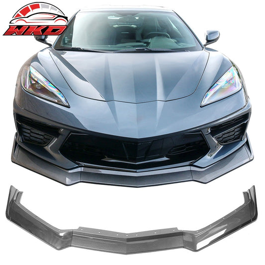 Wholesale 20-26 Chevy Corvette C8 5VM Style Carbon Fiber Print Front Bumper Lip 5PCS