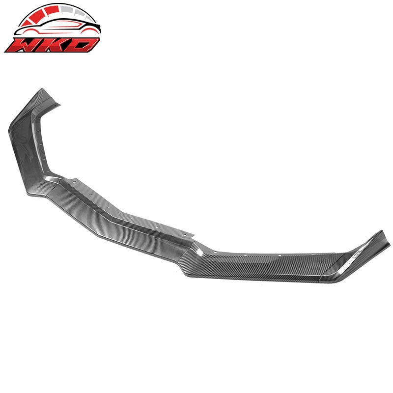 Fits 20-26 Chevy Corvette C8 5VM Style Carbon Fiber Print Front Bumper Lip 5PCS