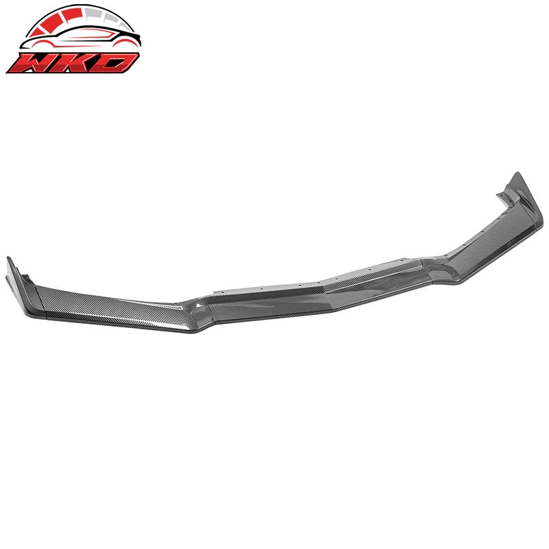 Fits 20-26 Chevy Corvette C8 5VM Style Carbon Fiber Print Front Bumper Lip 5PCS
