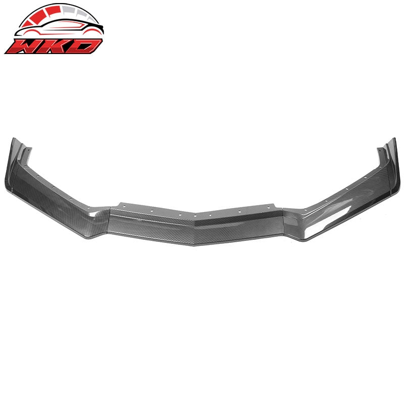 Fits 20-26 Chevy Corvette C8 5VM Style Carbon Fiber Print Front Bumper Lip 5PCS